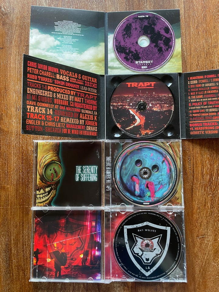 Blandet: 4 CD’er rock