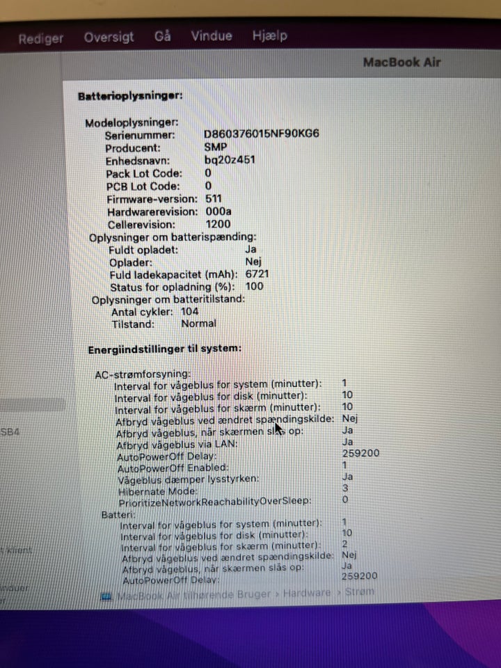 MacBook Air, 13", 1,8 GHz