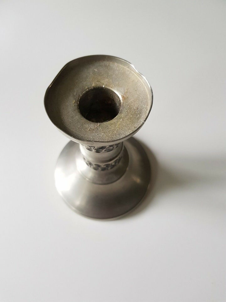 Tin norsk lysestage Pewter