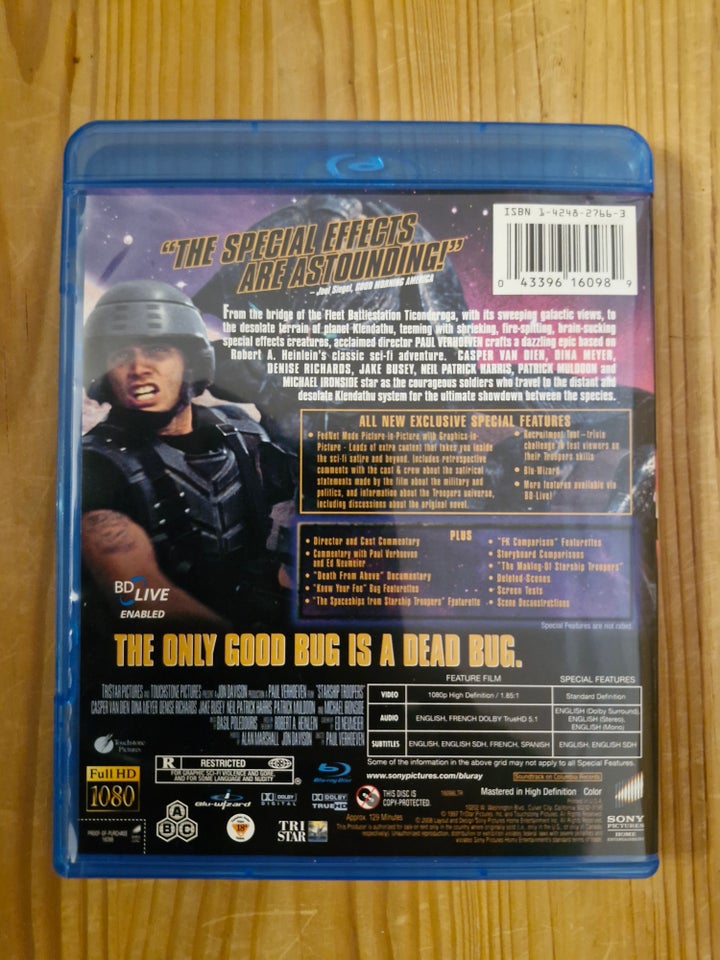 Starship Troopers, Blu-ray,