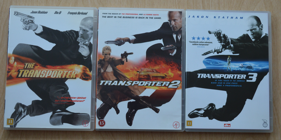 The Transporter 1-2-3, DVD, action