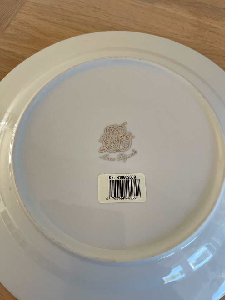 Porcelæn, 10 Tallerkener, Lene