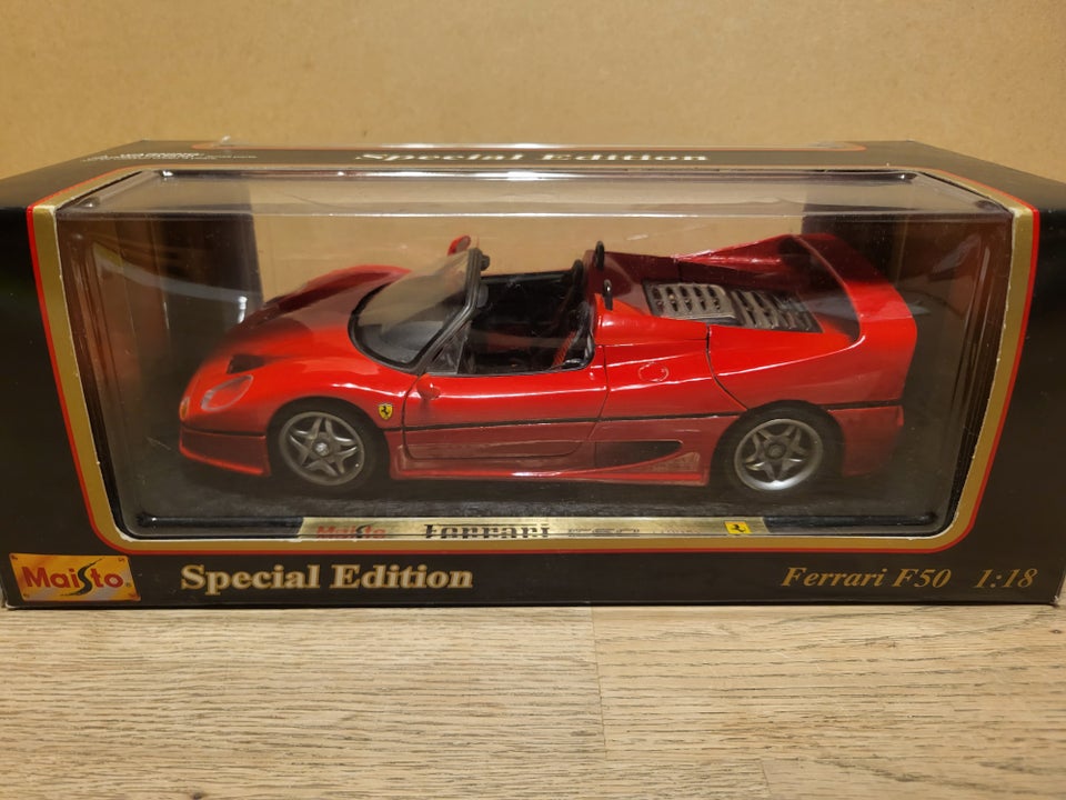 Modelbil, Ferrari F50, skala 1/18