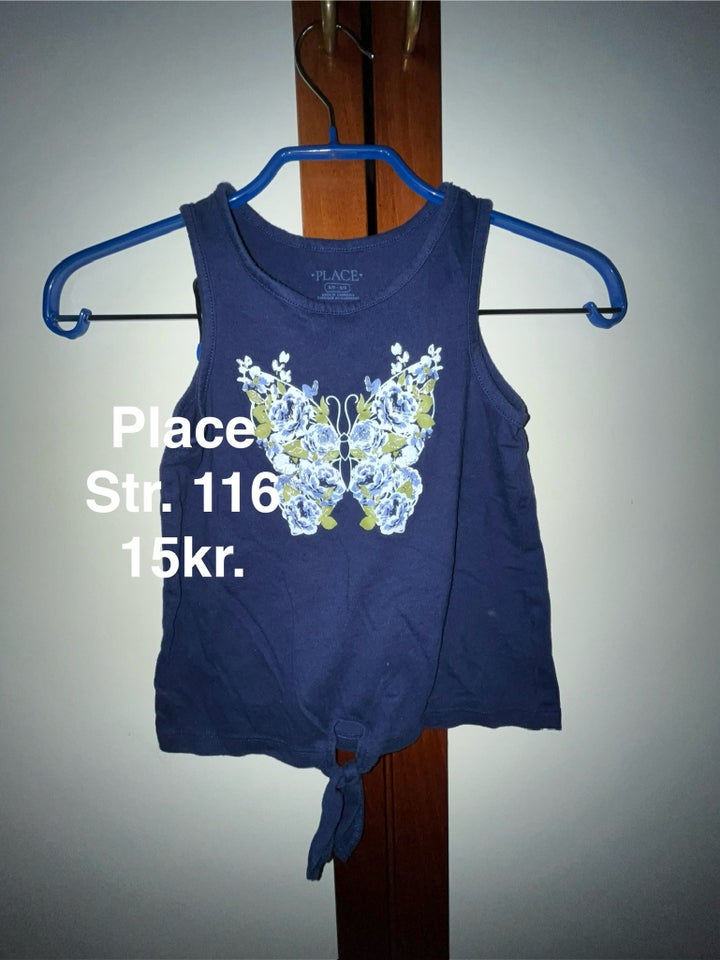 Bluse, Ærmeløs bluse med glitter,