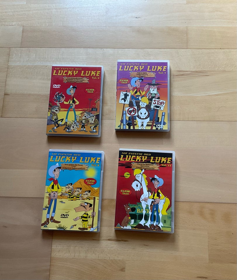 Forskellige Lucky Luke film, DVD,