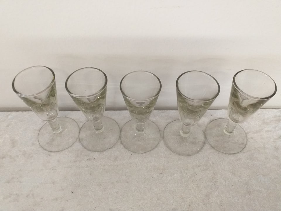 Glas 5 antikke håndlavede