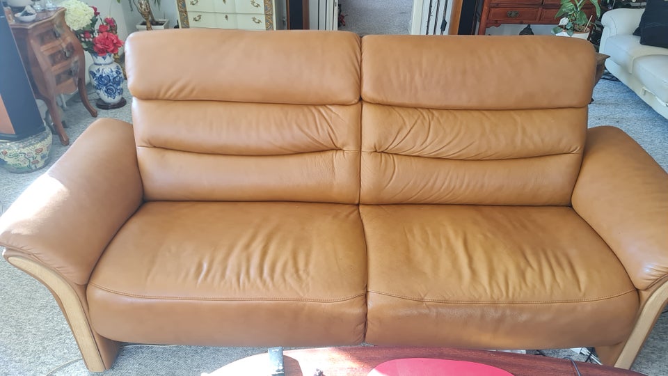 Sofa læder 3 pers