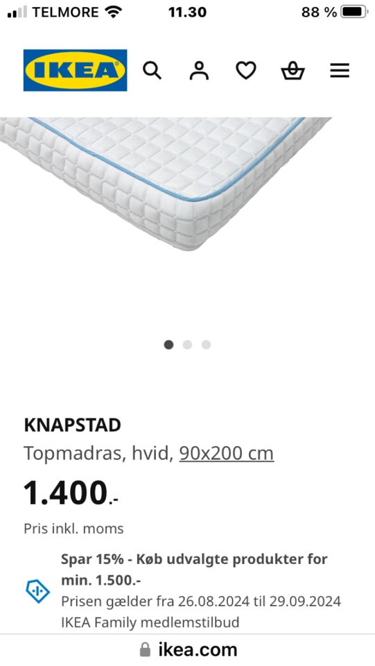 Topmadras Ikea Knapstad