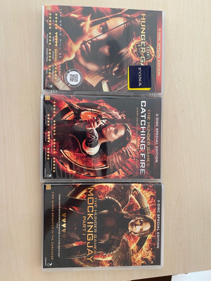 3 film i Hunger Games serien DVD