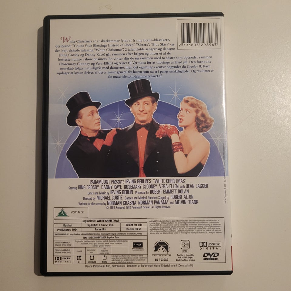 White Christmas, DVD, familiefilm