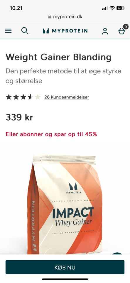 Kosttilskud, Myprotein