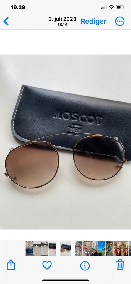 Solbriller unisex, Moscot