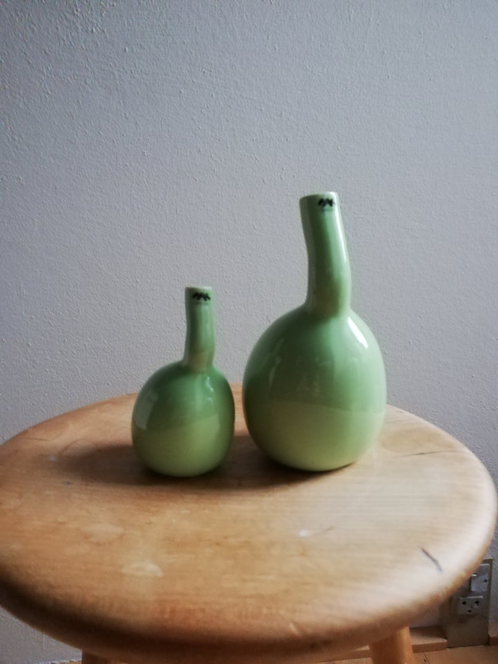 Vase 2 grønne vaser K#228;hler