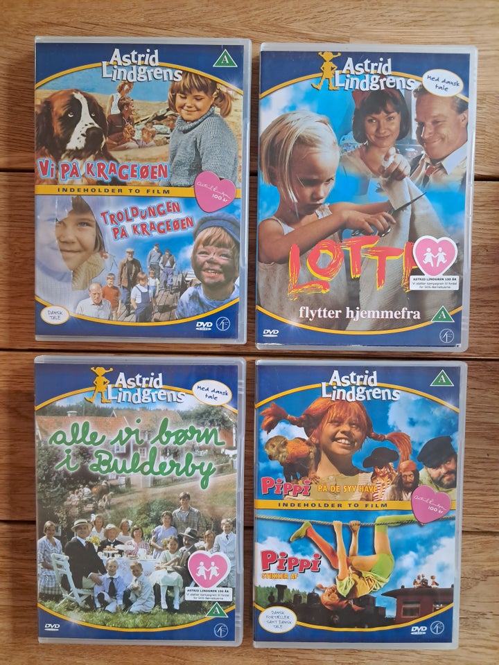 Astrid Lindgren, DVD, familiefilm