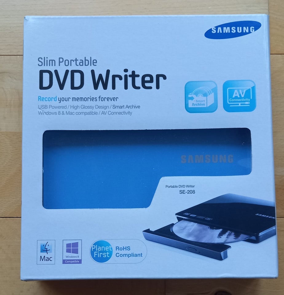 Slim Portable DVD Writer SE-208,