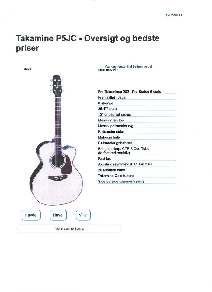 TAKAMINE P5JC PRO SERIES