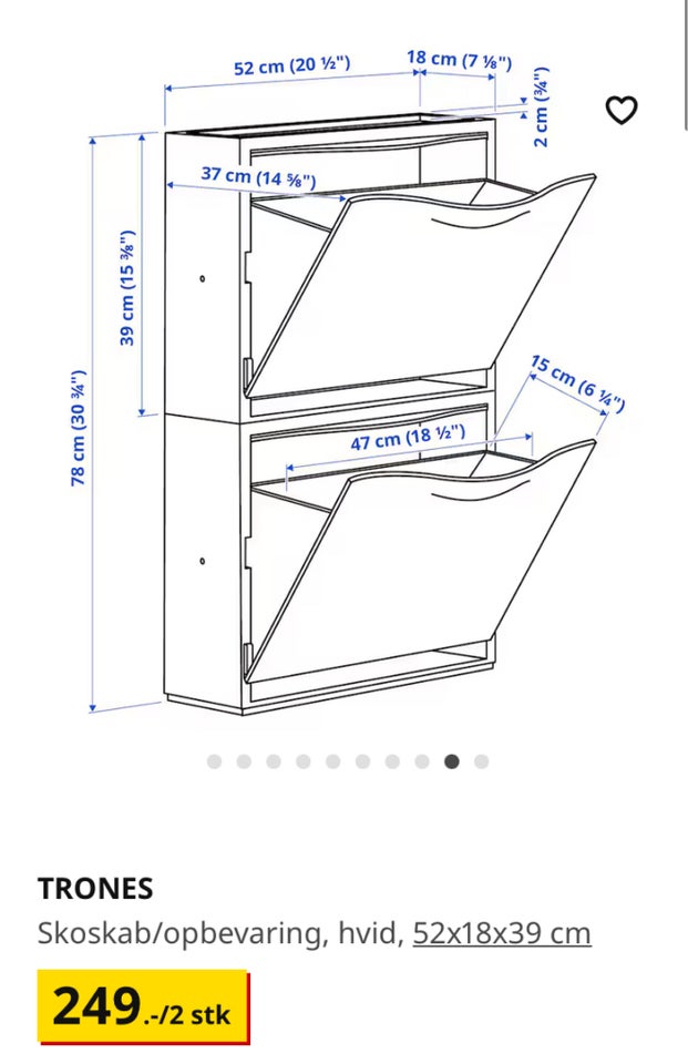 Skoreol, Trones Ikea , b: 52 d: 18 h: