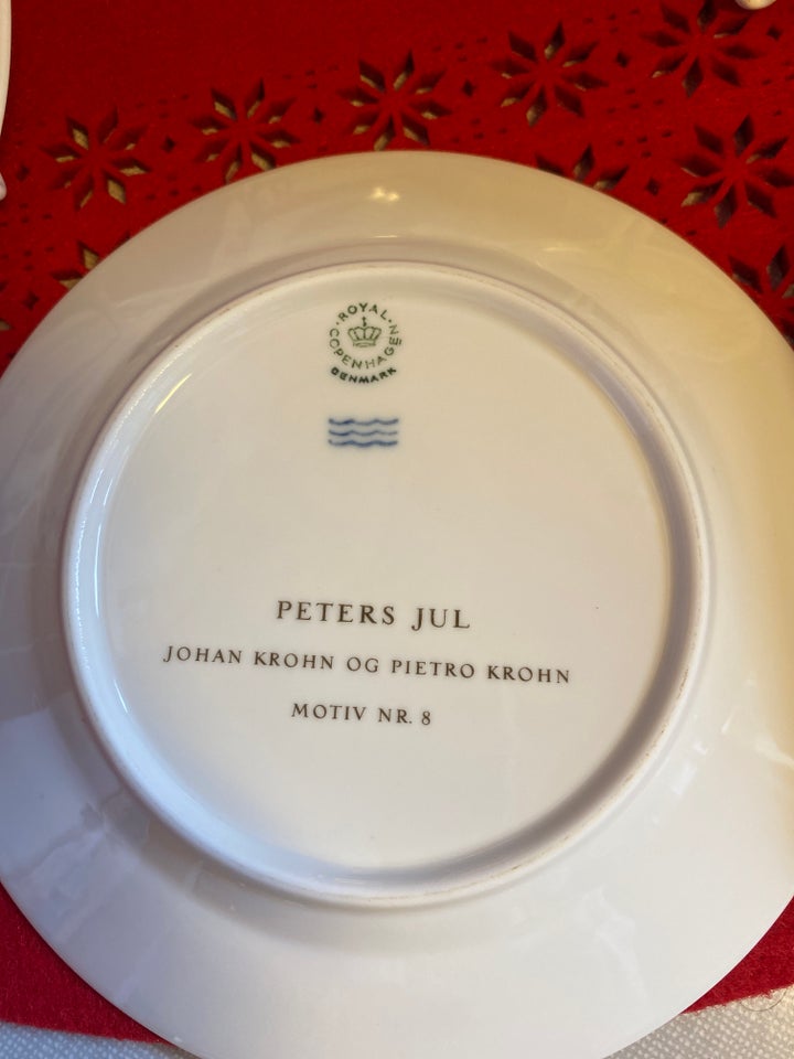 Porcelæn, Kgl julestel Peters jul,