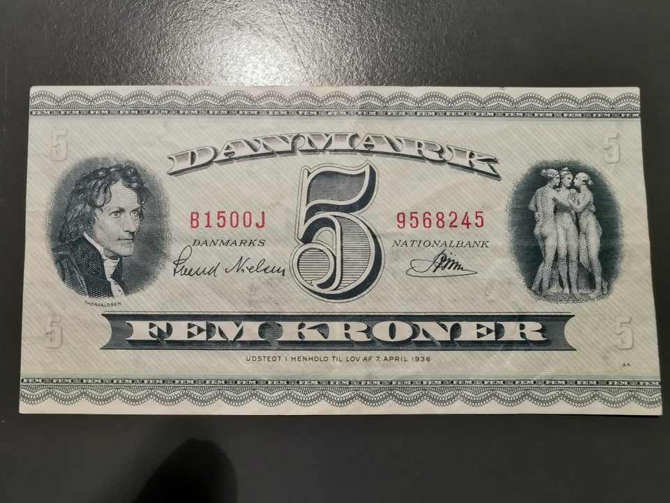 Danmark, sedler, 5 kr