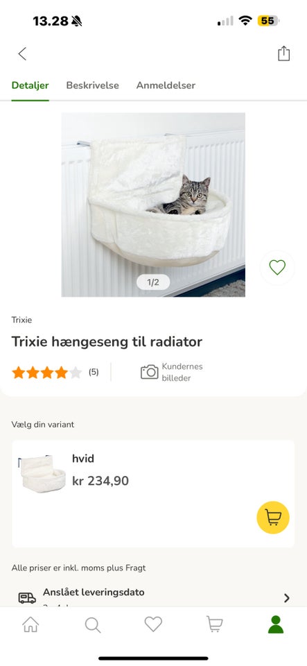 Katteseng Trixie seng til