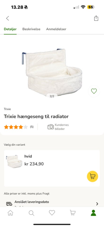 Katteseng Trixie seng til