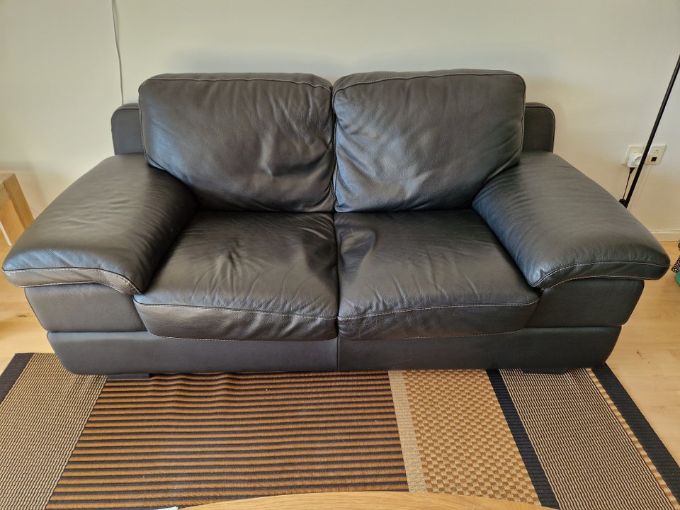 Sofa læder 2 pers