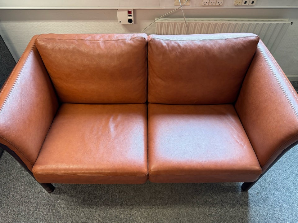 Sofa, læder, 2 pers.