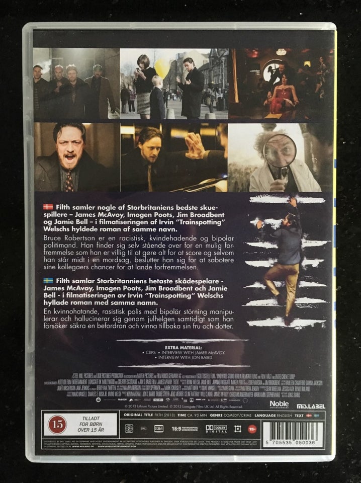 Filth, DVD, komedie