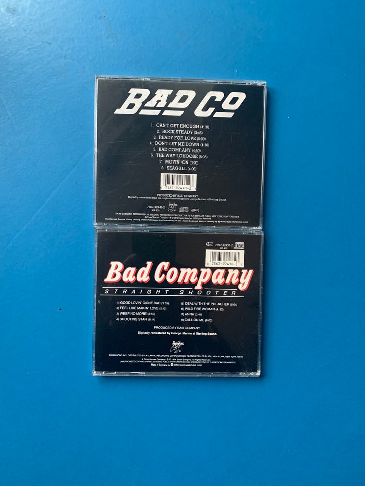 BAD COMPANY: 2 CD ALBUMS, rock