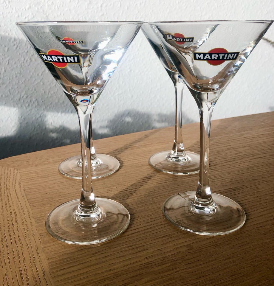 Glas, 4 Martini cocktail glas m