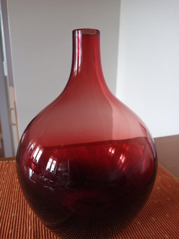 Glas, Vase, Håndlavet.