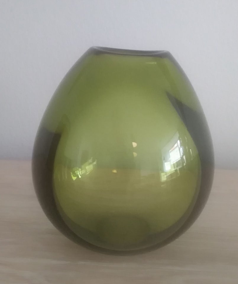 Vase glas holmegård