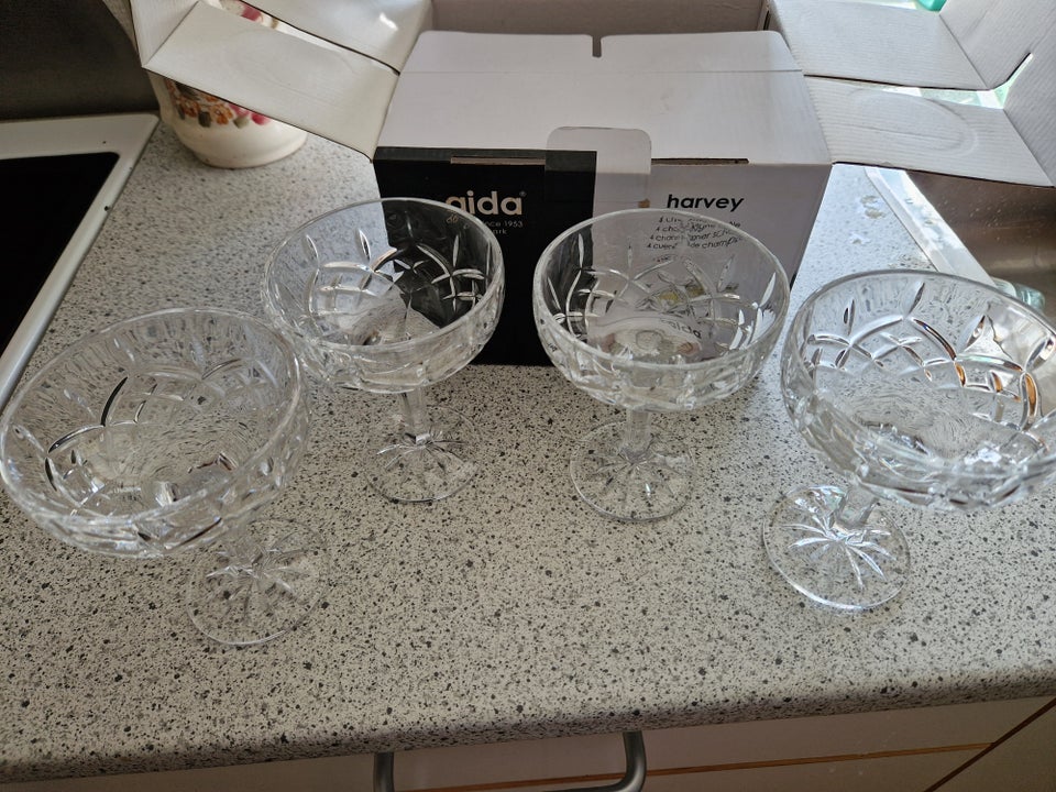 Glas Champagneglasskåle Aida