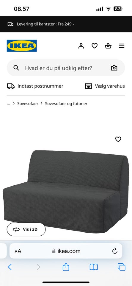 Sovesofa, Lycksele Lövås, IKEA