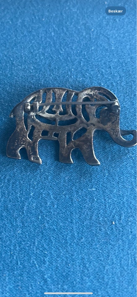 Broche, sølv, 925