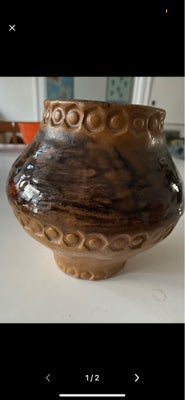 Keramik Vase / krukke  Retro /