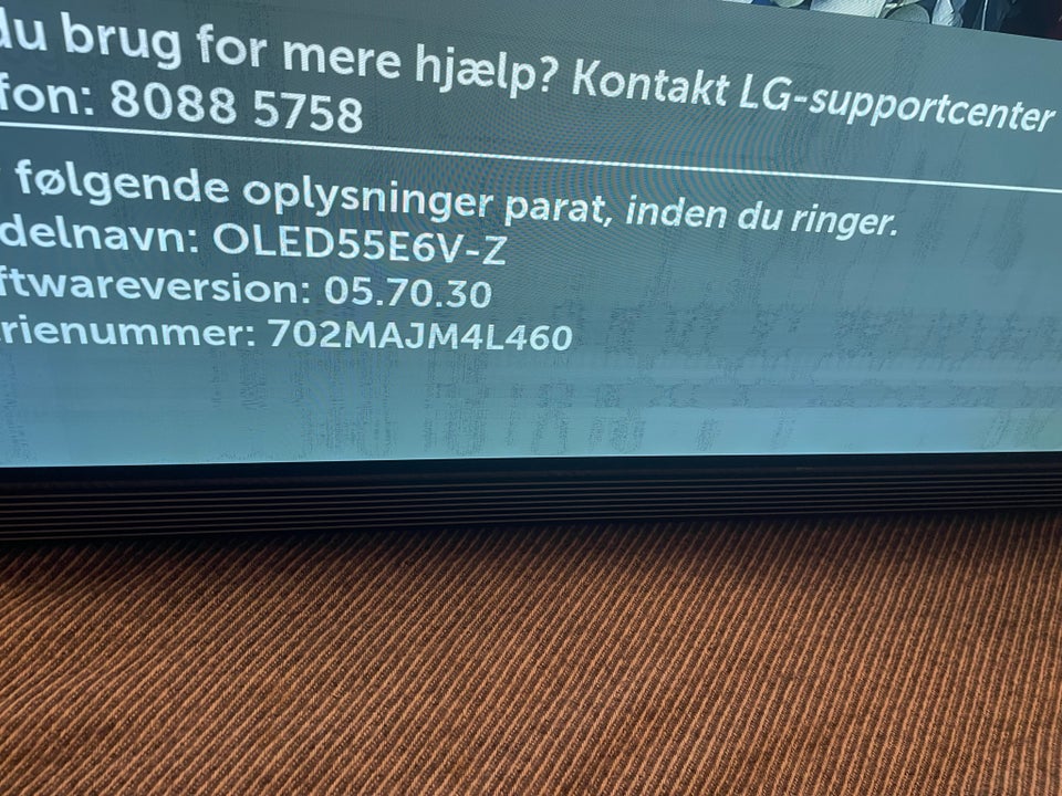 andet, LG, OLED55E6V-Z