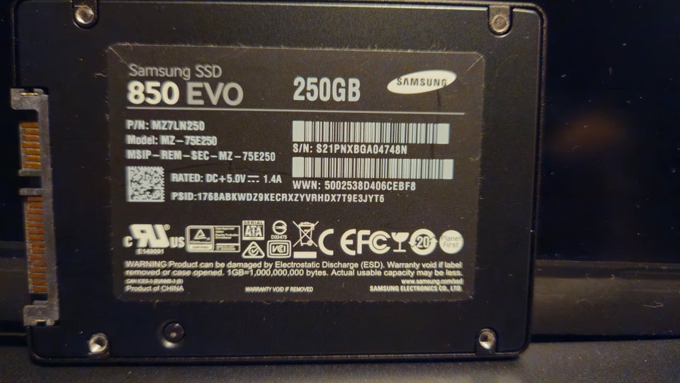 Samsung, 250 GB