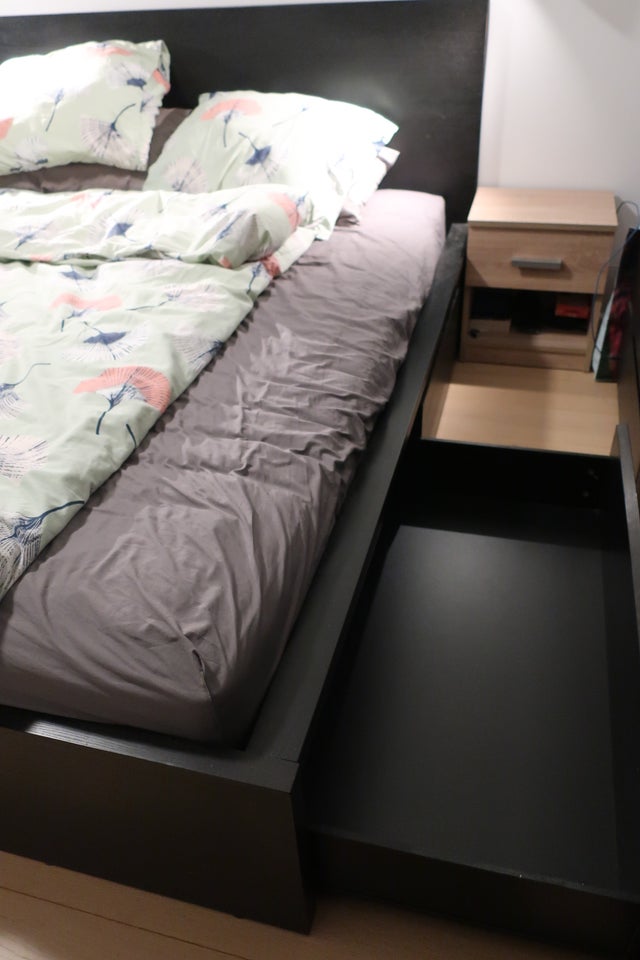 Dobbeltseng, Ikea Malm, b: 160 l: