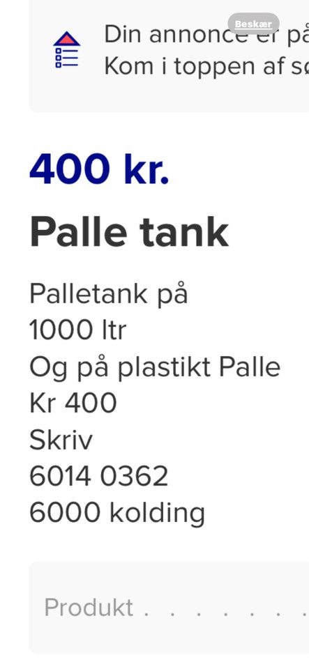 Palletank 1000l