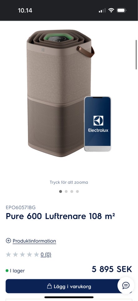 Luftrenser, Electrolux