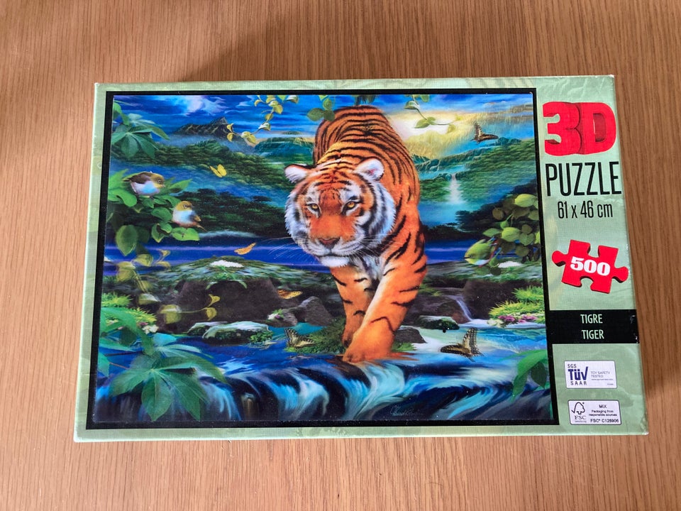 3D puslespil m Tiger , puslespil