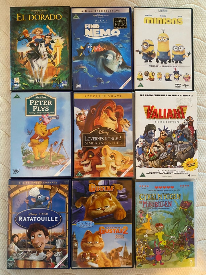 Forskellige Pixar dvd mm., DVD,