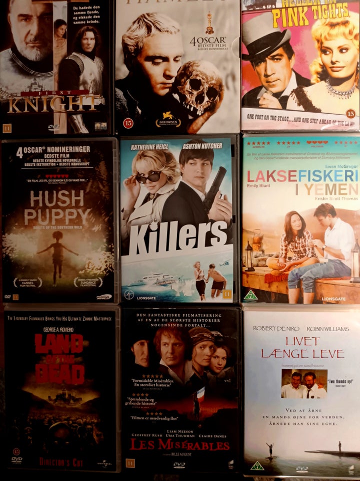 DVD Film 20,- kr. stk. (6 for 100,-