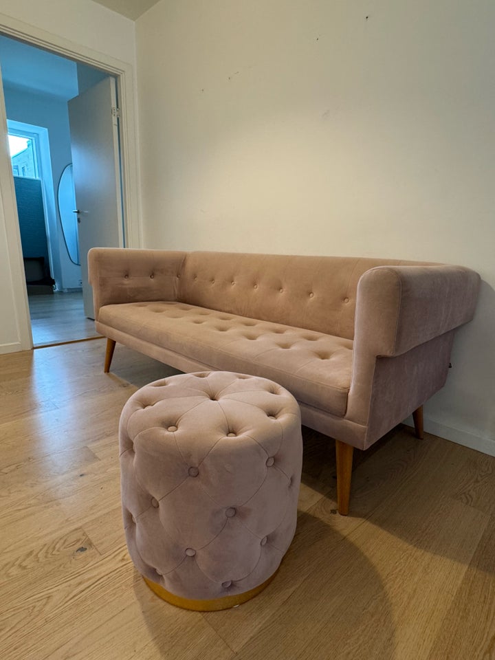 Sofa, velour, 3 pers.