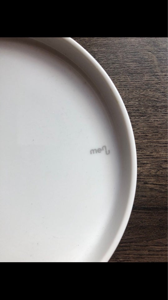 Porcelæn Frokost tallerken  Menu