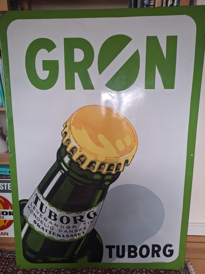 Skilte, Stort Tuborg emaljeskilt