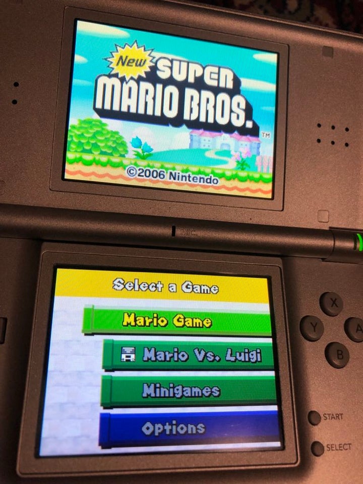 Nintendo DS Lite, + Super Mario Bros