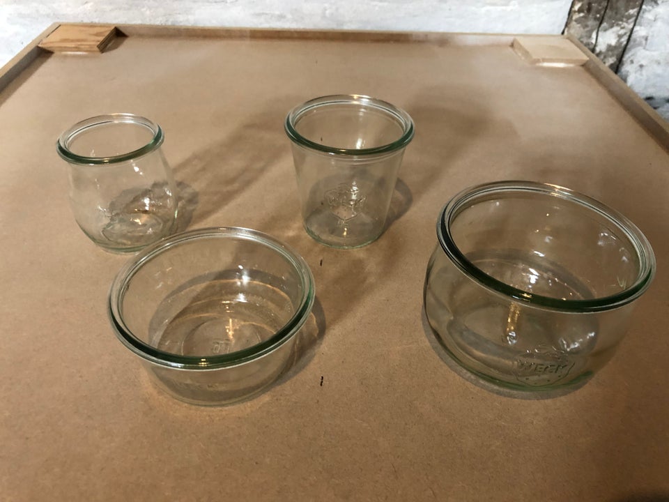 Glas Glas samling Weck's