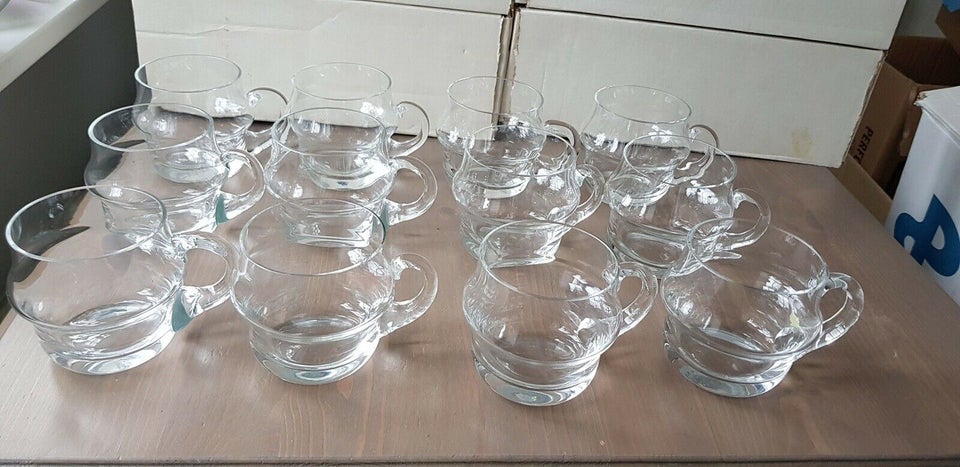 Glas 12 kopper/krus af krystal